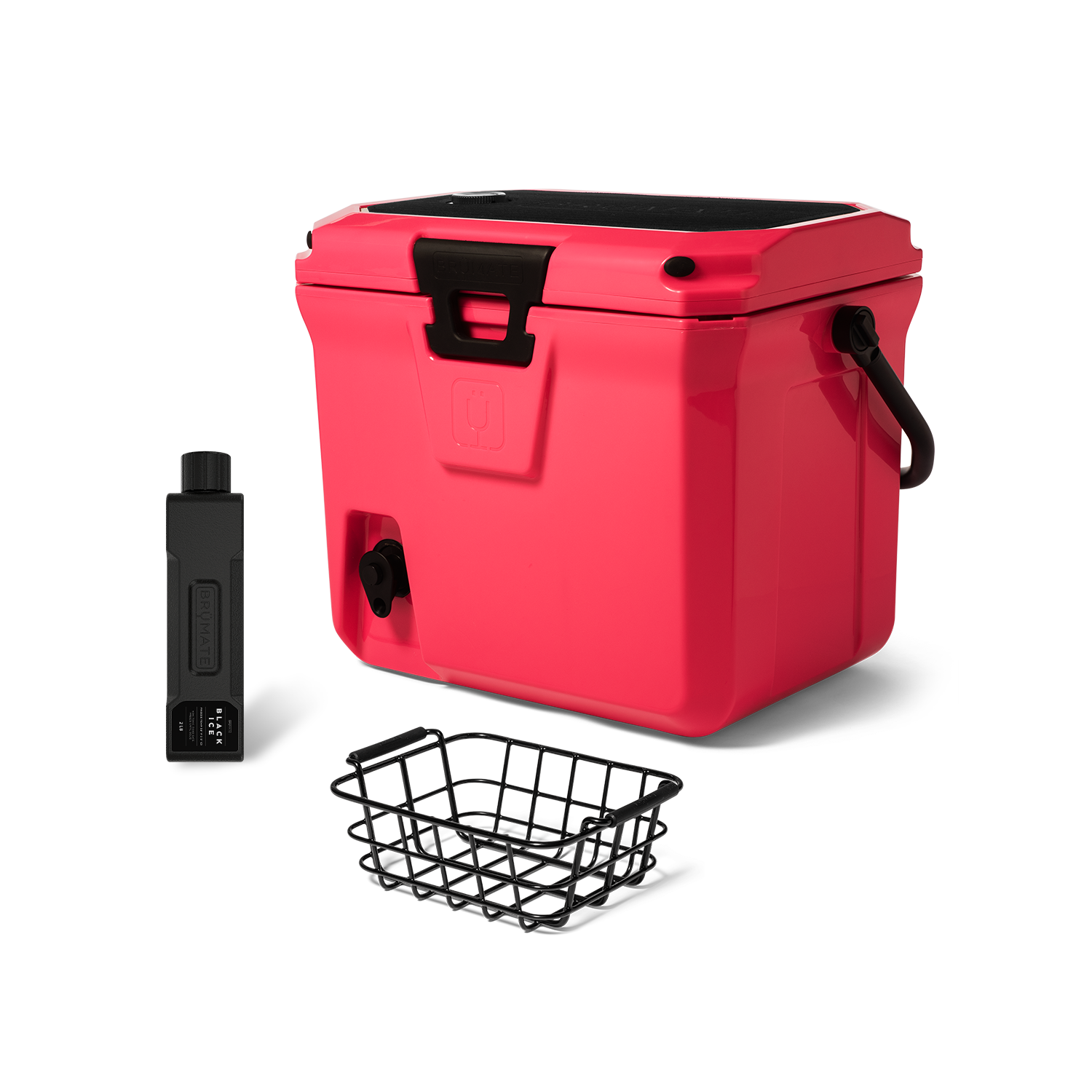 BrüTank 20-Quart Grab + Go Cooler Bundle | Neon Pink